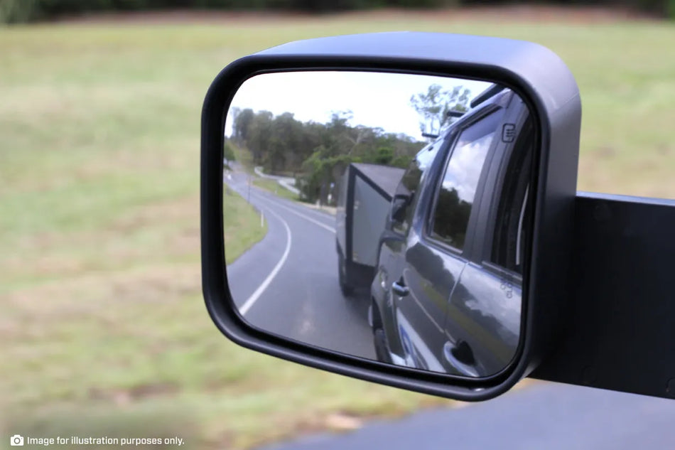 TM604 ��� Ford Ranger Towing Mirrors (Black, Electric) 2012-05/2022