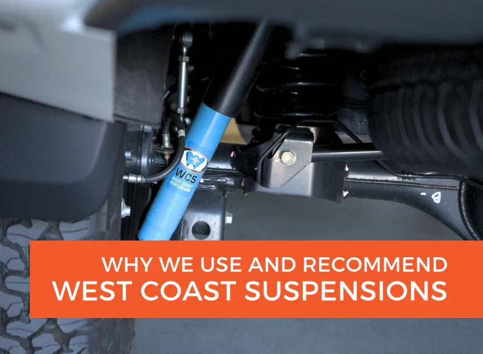 West Coast Suspensions shock absorber fitted