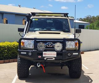 Opposite Lock Post-Type Premium Bullbar for Toyota LandCruiser 70 Series (2007 on)
