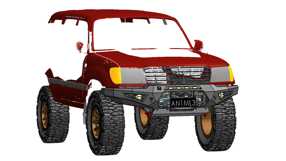 Offroad Animal Predator Bullbar for Toyota Landcruiser 105 Series (1998-2002)