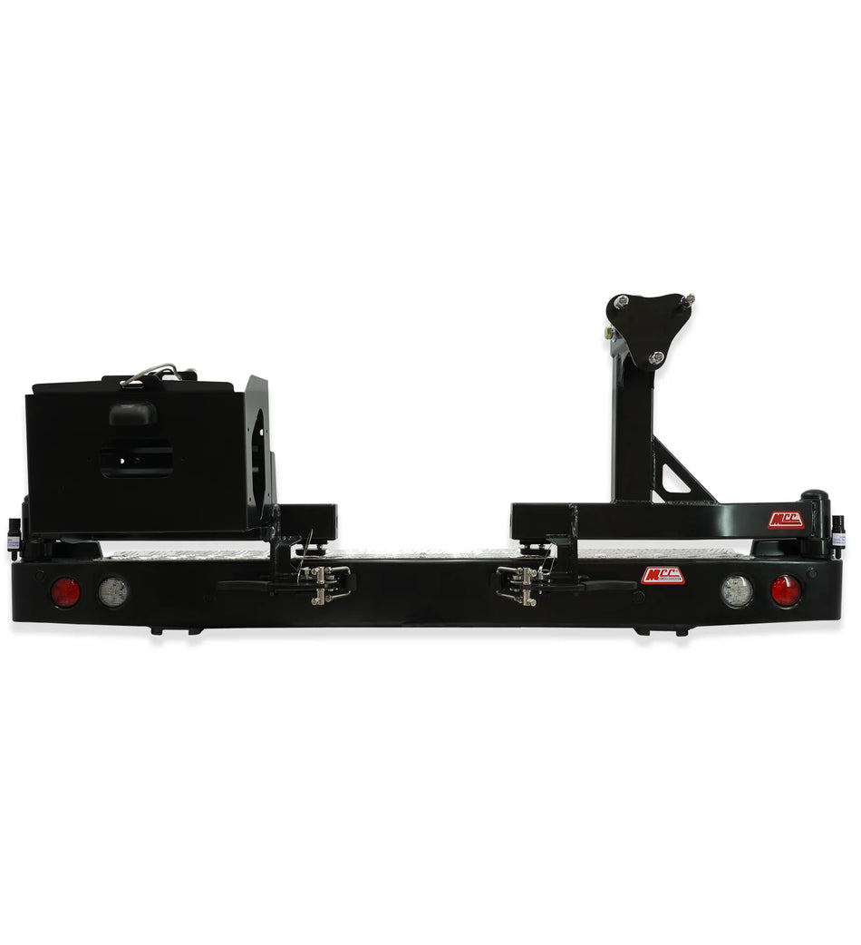 MCC 4x4 Rear Wheel Carriers for Toyota LandCruiser 200 Series Non-Blindspot LY (2007-2021) [Black + Steel]