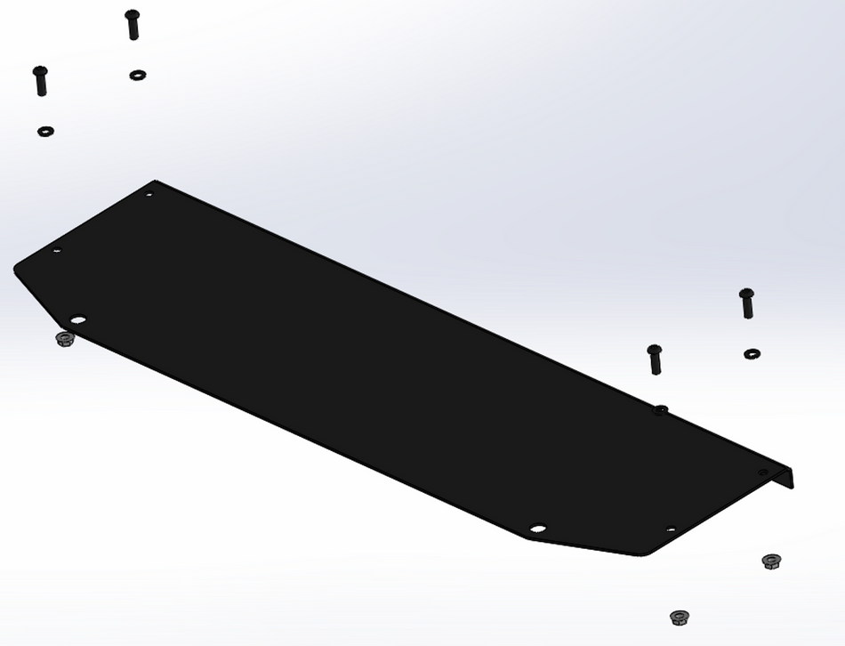 Winch Area Cover Plate JK, JL, JT Wrangler Bull Bar