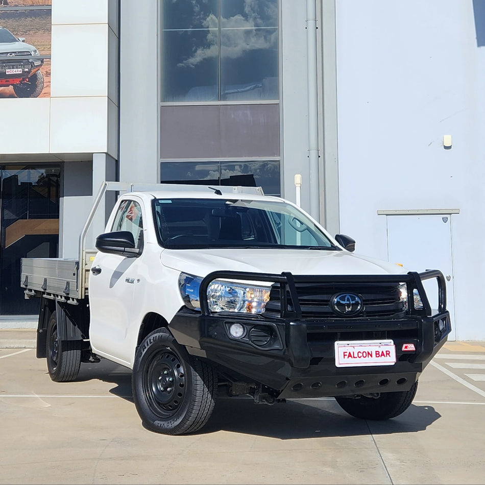 MCC Falcon Black A-Frame Bullbar for Toyota HiLux (2016-2025) [Narrow] [No Fog Light]