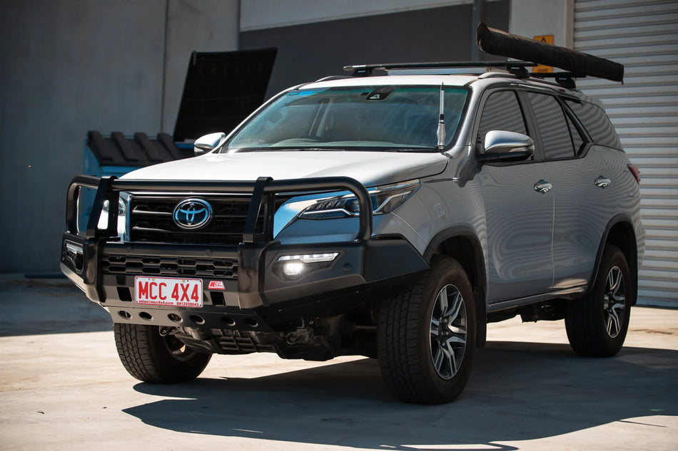MCC 4x4 Phoenix Bullbar for Toyota Fortuner facelift (02015-2020) [Black + Steel]