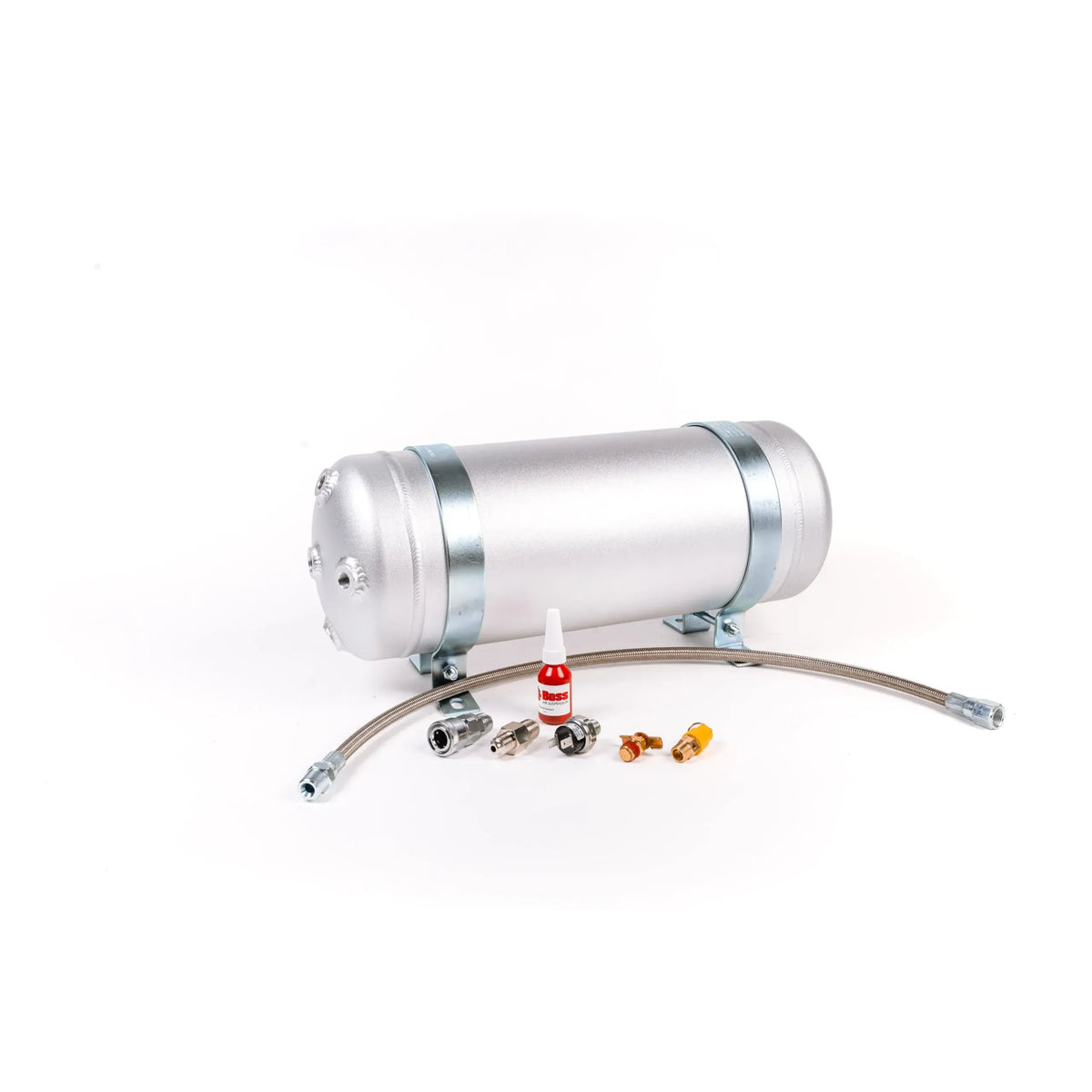 3 Gallon 9ltr 5 Port Aluminium Air Tank Complete - Boss Air Suspension