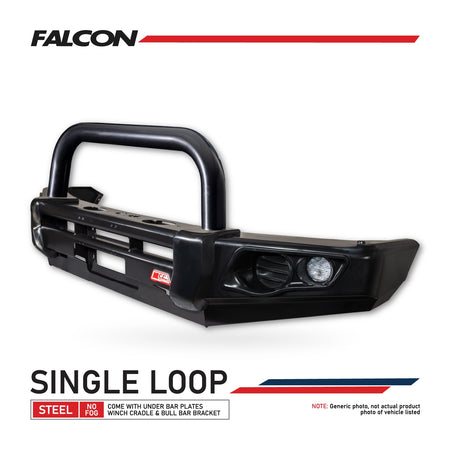 MCC Bullbar Falcon Steel Single Black Loop for GWM Cannon (2025-on)