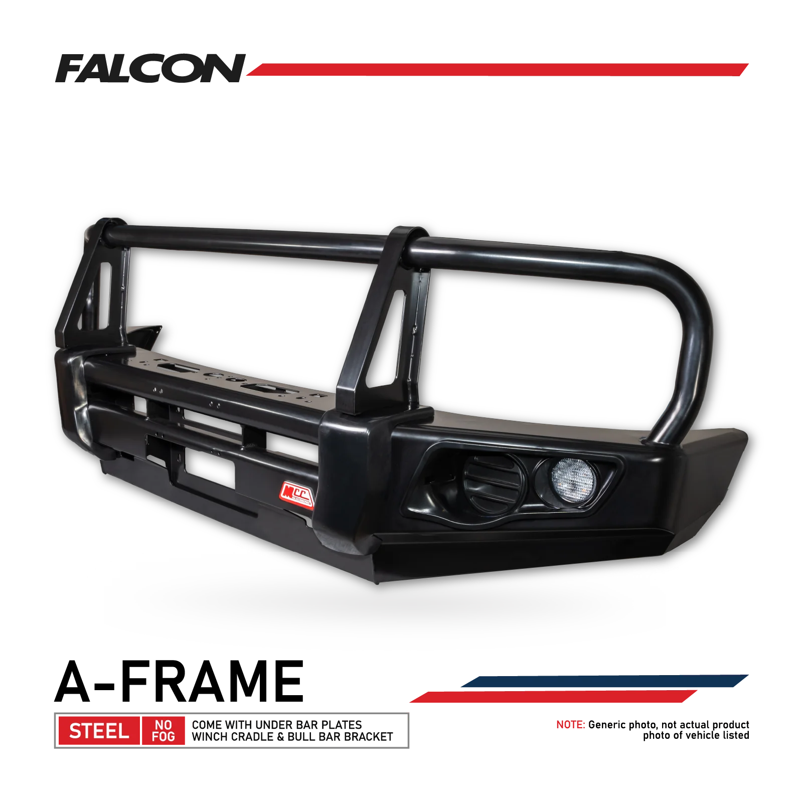 MCC 4x4 Falcon Bullbar A-Frame for Mazda BT50 TF Facelift 2025 on