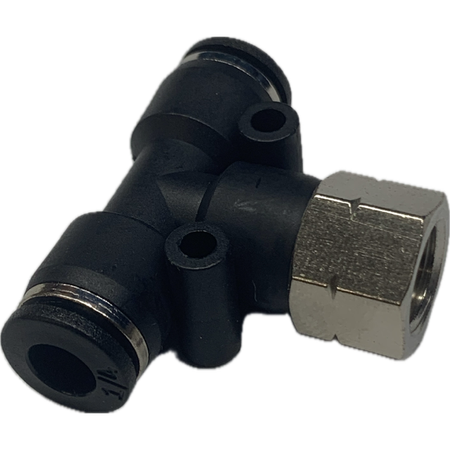 PE1/4-1/8NPT T PIECE FEMALE - Boss Air Suspension