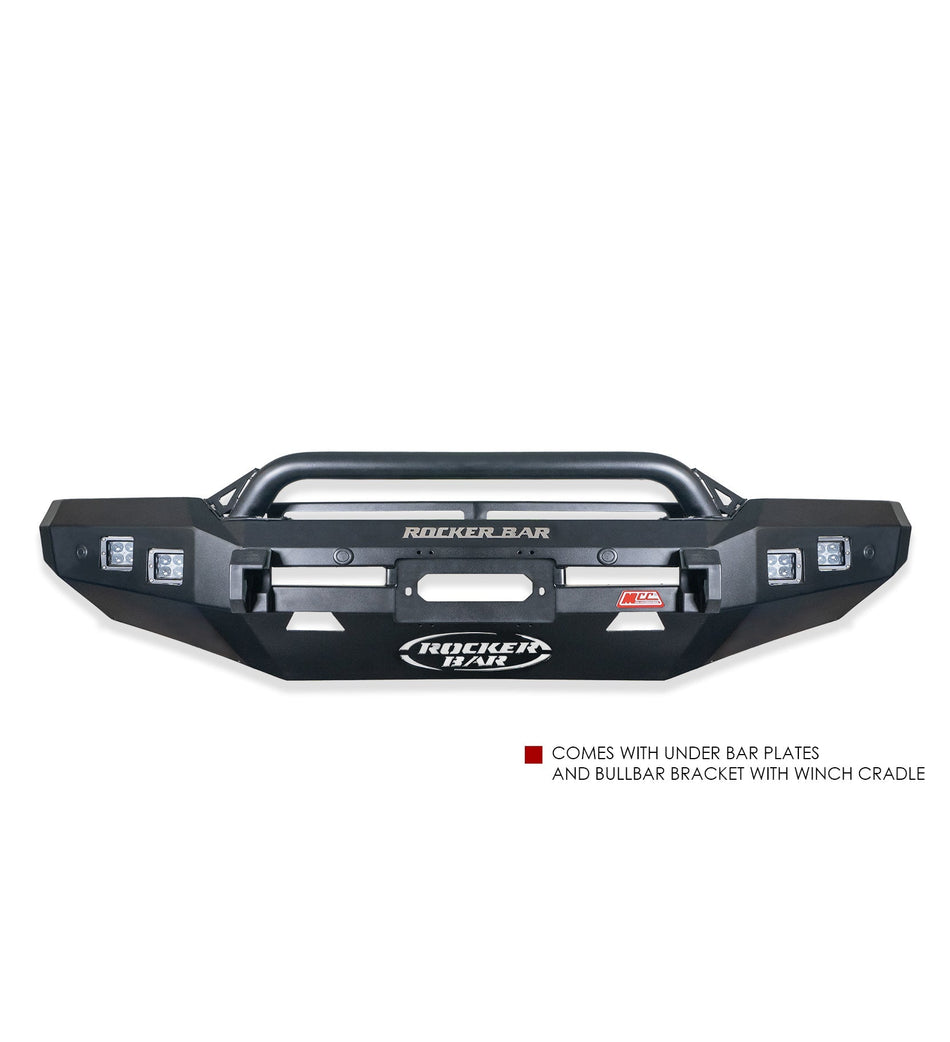 MCC 4x4 Rocker Bullbar for Mitsubishi Pajero Sport QE (2015-2020)  [Sand Black + Steel]