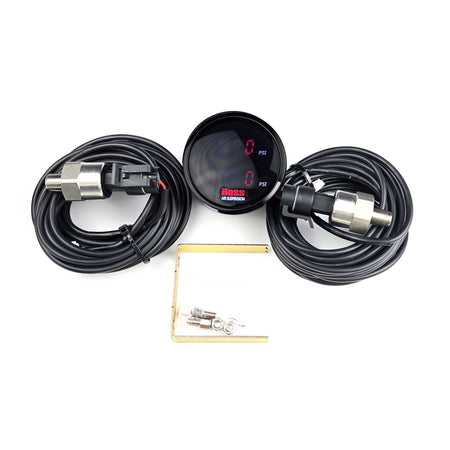 LED DIGITAL GAUGE RED DUAL READOUT - Boss Air Suspension