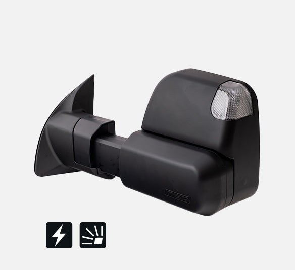 MSA Electric Towing Mirrors for Ford Ranger PY (06/2022 on) - Black