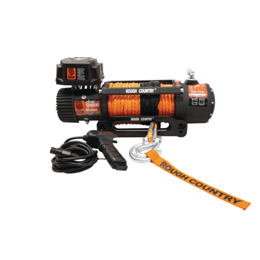Rough Country 10000Lbs Winch With Synthetic Rope - RCT10000S