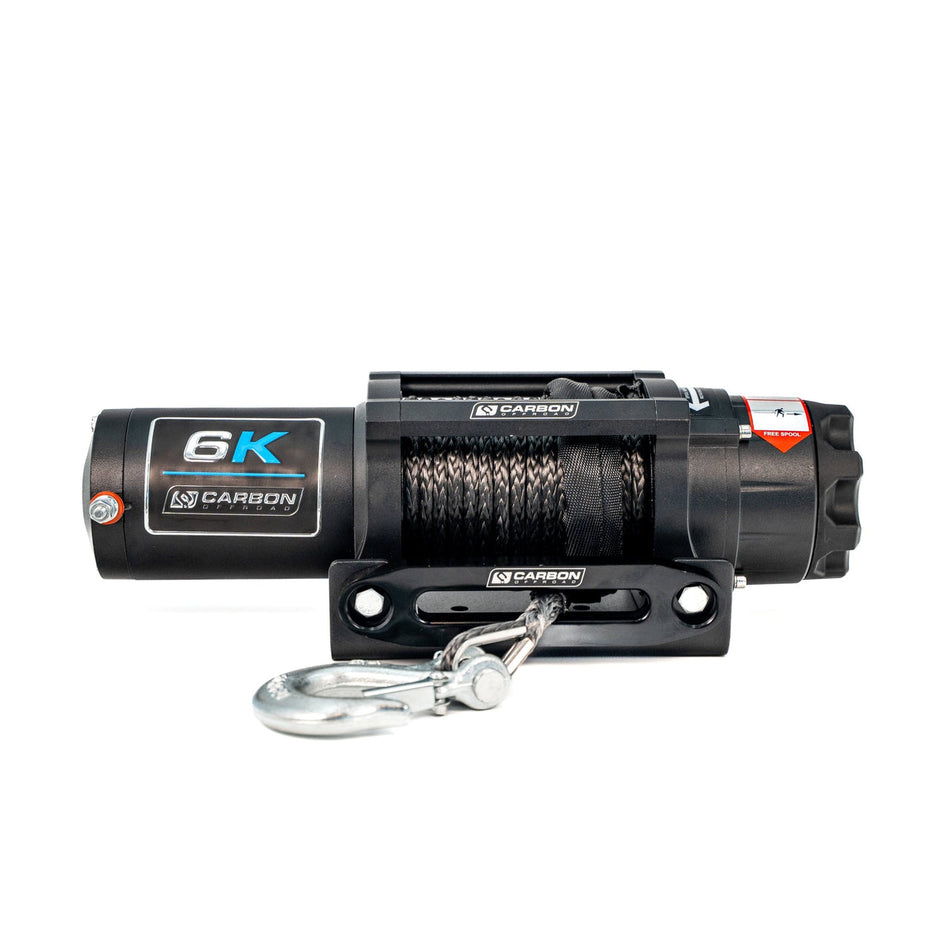 Carbon Offroad 6000lb Long Drum ATV/Small 4X4 Winch
