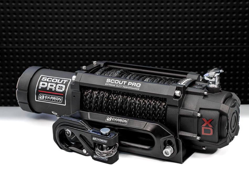 Carbon Offroad Scout Pro 12000lb Winch V3 - BYO Hook