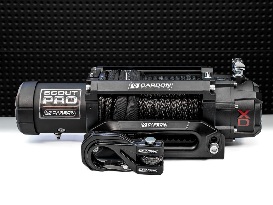 Carbon Offroad Scout Pro 10000lb Winch V3 - 24V