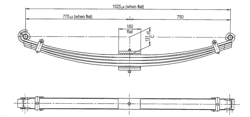 WCS Parabolic Leaf Spring for Hino FG8J (2020 on)