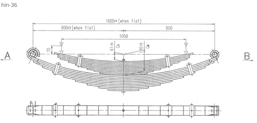 WCS Multileaf Spring for Hino GT173K/M & GT175K/M & GT1J/GT3H/GT8J (All Years) (Drive)