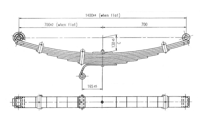 WCS Multileaf Spring for Hino FG1J Ranger 9 (All Years) (Steer)