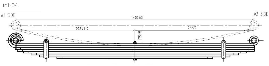 WCS Multileaf Spring for International ACCO A/B & Eagles (Front)