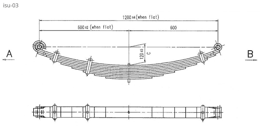 WCS Multileaf Spring for Isuzu FSR (Front)