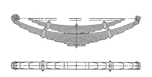 WCS Multileaf Spring  for Isuzu FSR (Rear)