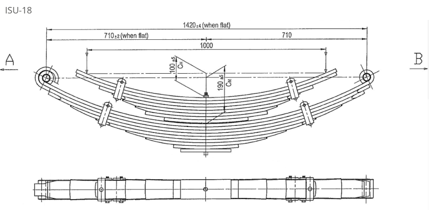 WCS Multileaf Spring for Isuzu FSR/FTS (Rear Drive)