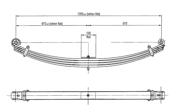 WCS Parabolic Leaf Spring for Isuzu FRR (Front)