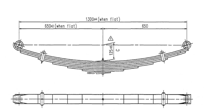 WCS Multileaf Spring for Isuzu NPR/NQR 3.1T (Front)