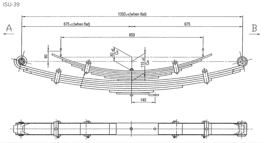 WCS Multileaf Spring for Isuzu NPR (Rear)