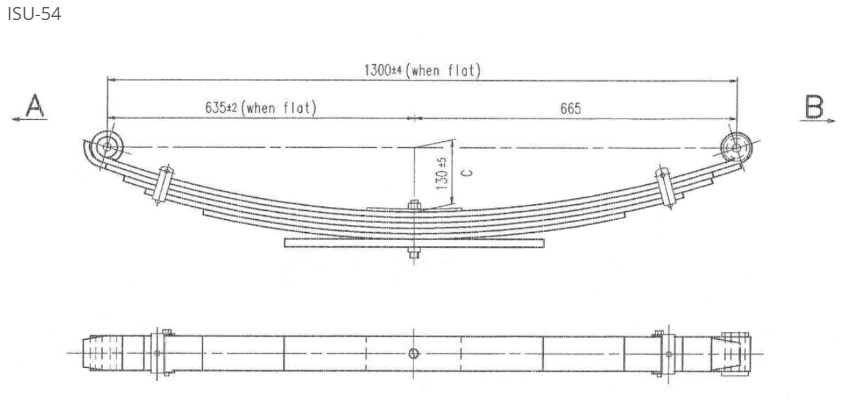 WCS Multileaf Spring for Isuzu NPS (Front)