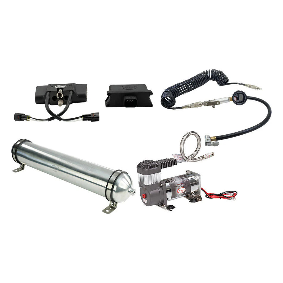 Airbag Man Wireless App Control Kit with Tyre Inflation using 1 Gallon Air Tank & Heavy Duty Air Compressor