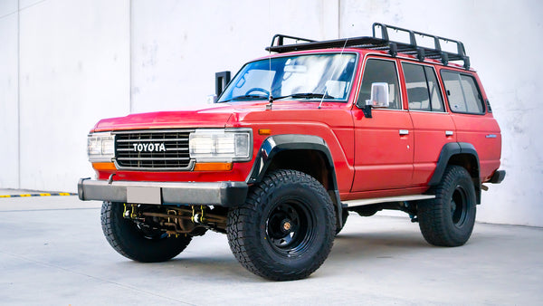 LandCruiser with a 2 inch suspension lift kit fitted at Direct Suspensions