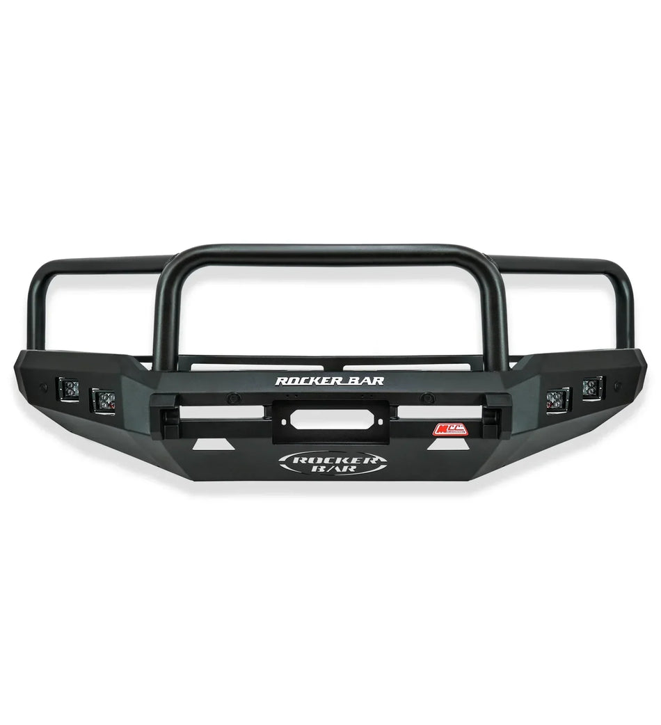 MCC 4x4 Falcon Bullbar for Toyota LandCruiser 200 Series Prefacelift (07/2015-2021) [Black + Steel]