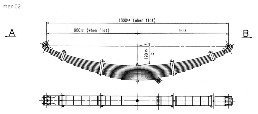 WCS Multileaf Spring for Mercedes-Benz Truck (Front)