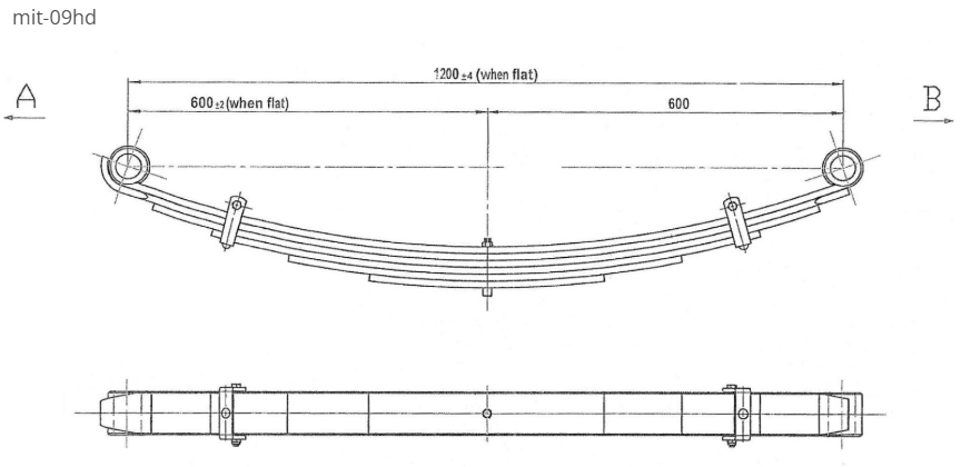 WCS Multileaf Spring (Heavy Duty) for Mitsubishi Canter (Front)