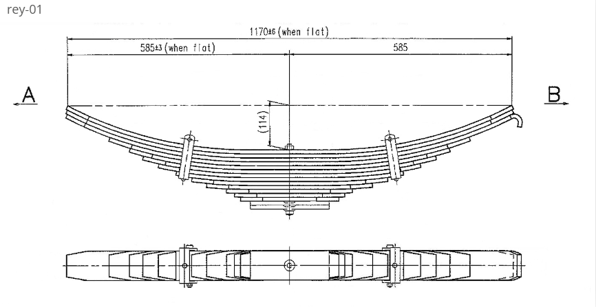 WCS Multileaf Spring for Scania G112M/G112H (All Years) (Rear)