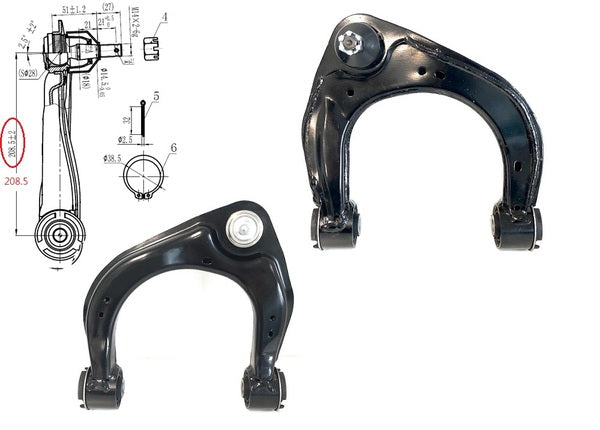 Sterling Parts Control Arm for Ford Ranger PX Series 2/3 (06/2015-12/2022) [Short]