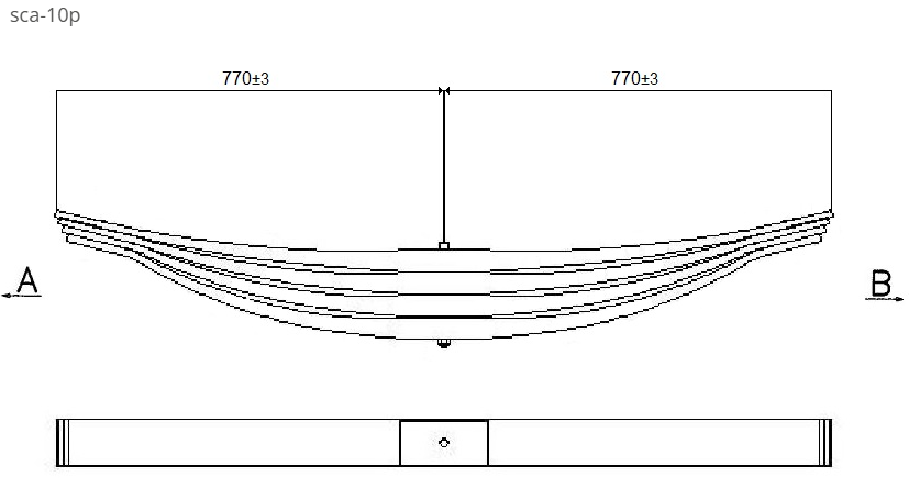 WCS Parabolic Leaf Spring for Scania R113H (All Years) (Rear)