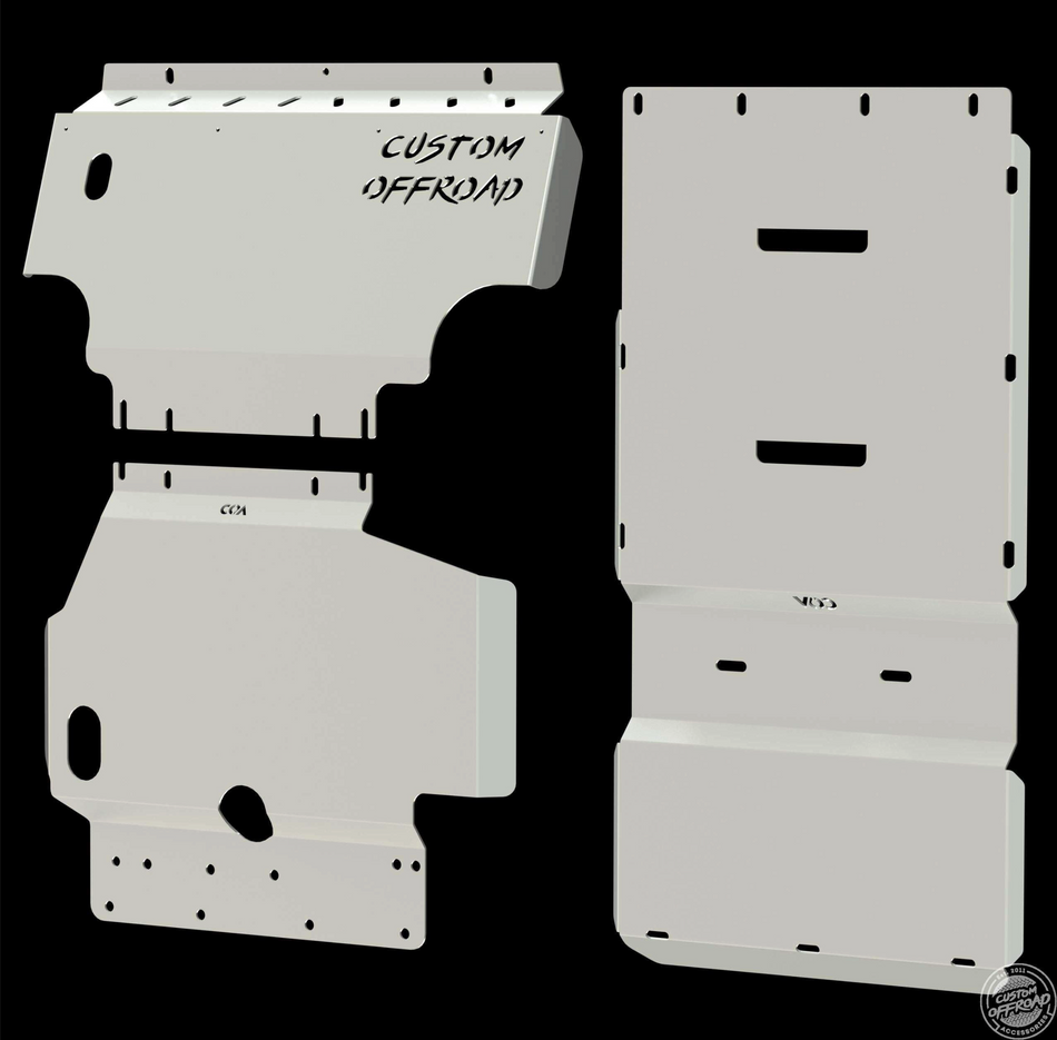 Custom Offroad Bash Plates for Nissan Navara D40 3 Piece Thai Spanish (2005 - 2015)