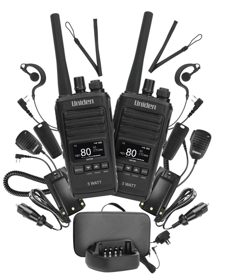 Uniden UH755-2DLX Deluxe Twin Pack