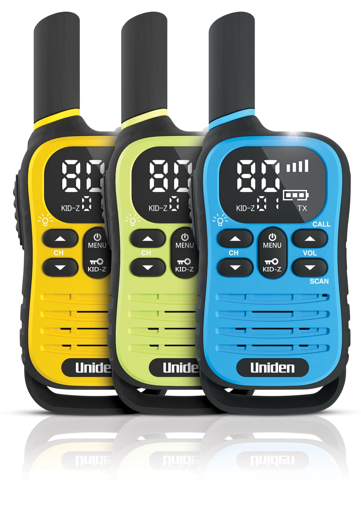 Uniden UH45-3 MAX UHF Handheld Radio Triple Pack