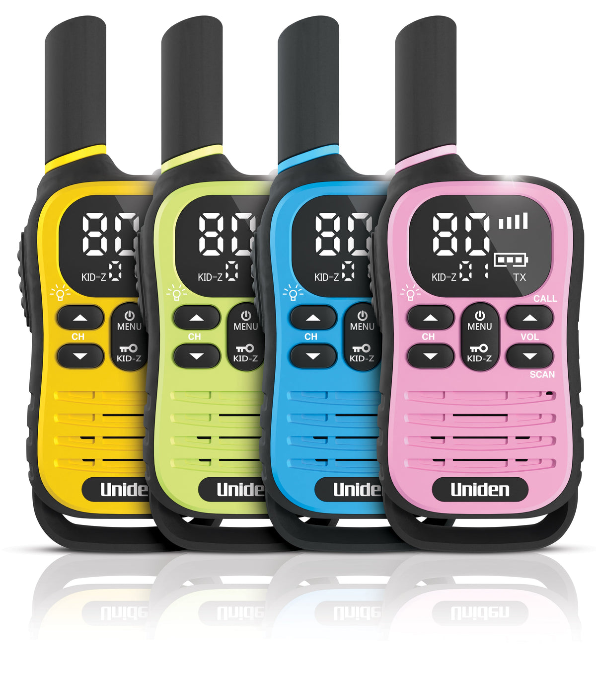 Uniden UH45-4 MAX UHF Handheld Radio Quad Pack