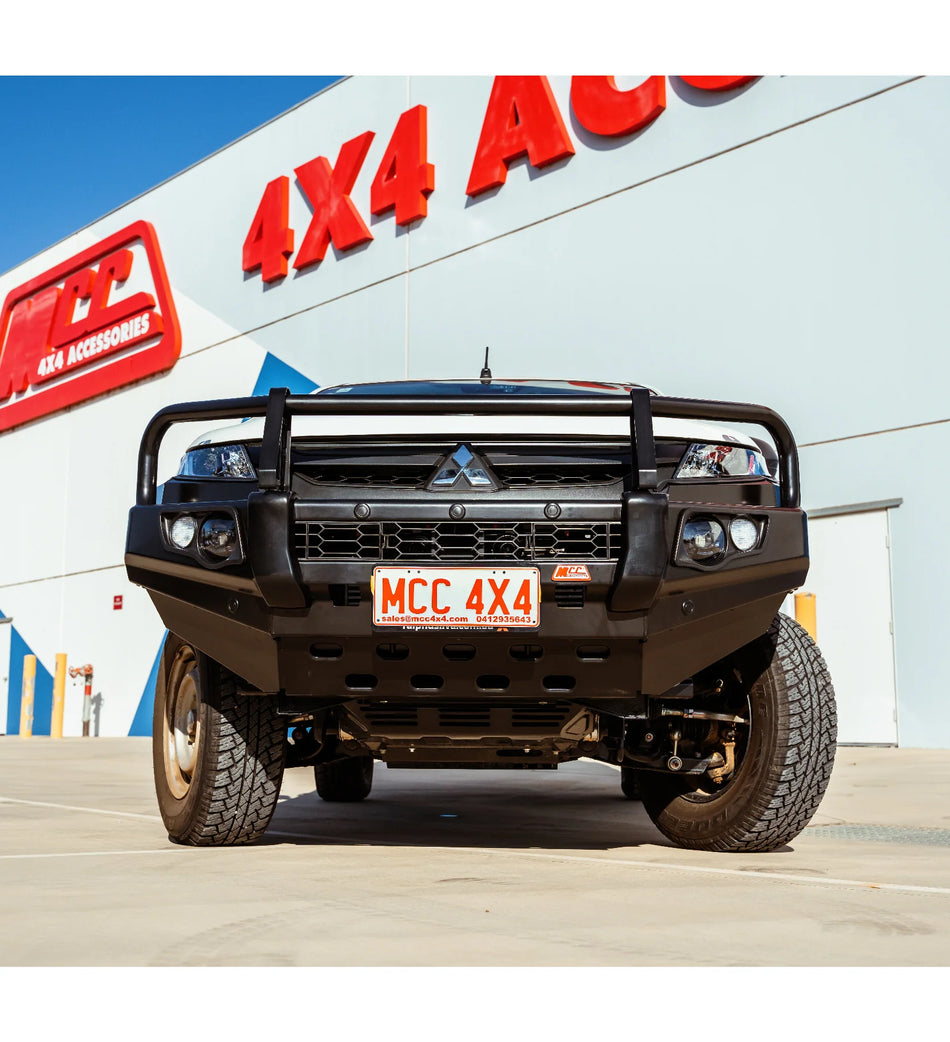 MCC 4x4 Falcon Bullbar for Mitsubishi Triton MR (2019 on) [Black + Steel]