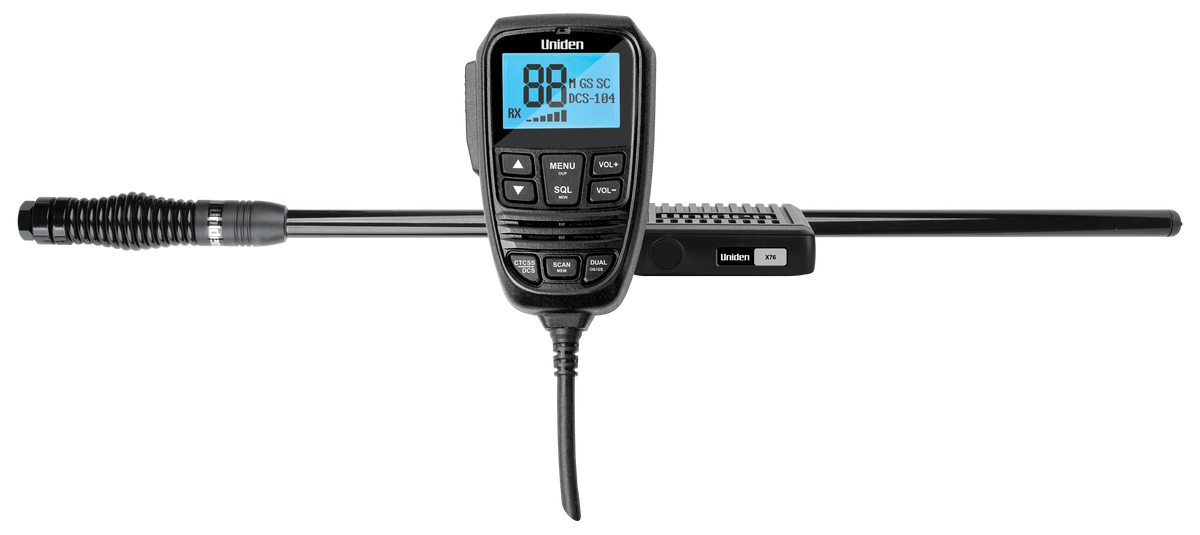 Uniden X76 Value Pack with AT500BK antenna