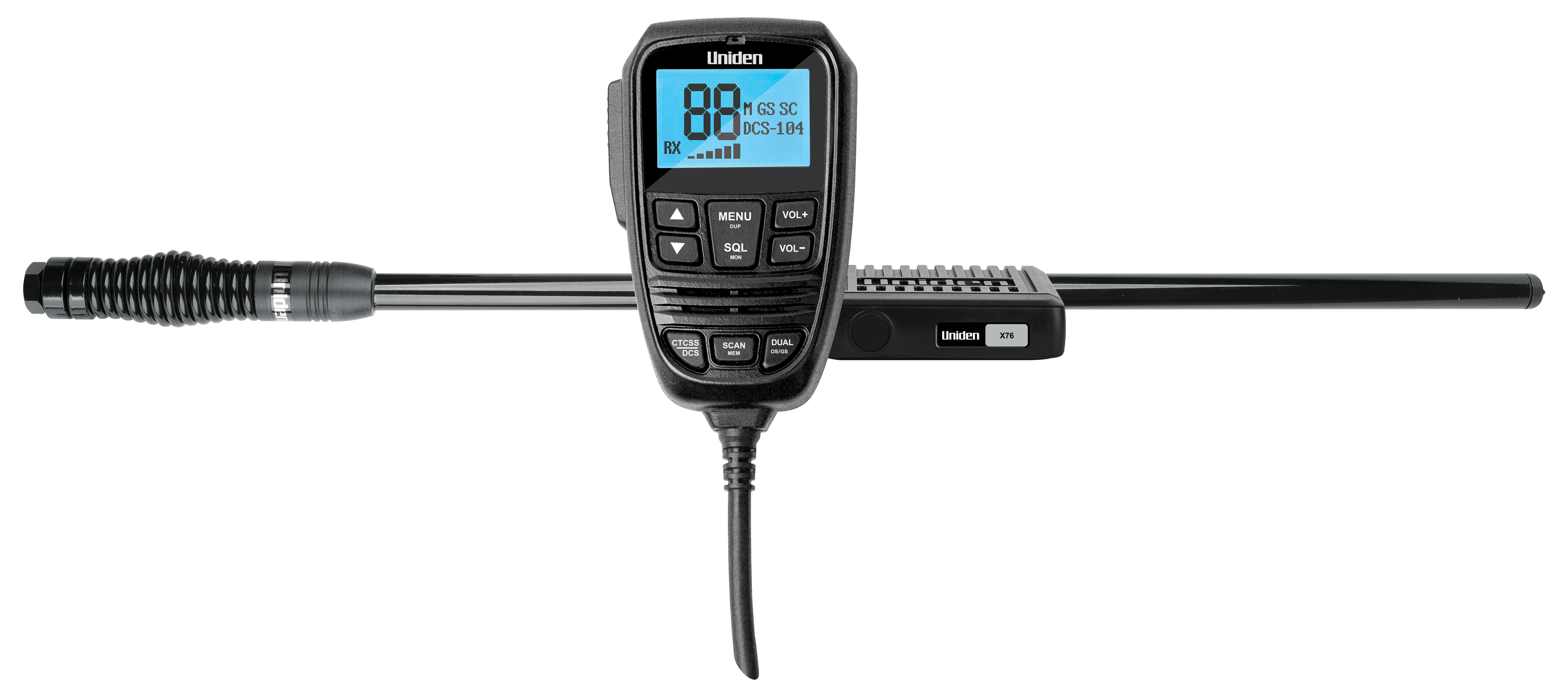 Uniden X76 Value Pack with AT500BK antenna