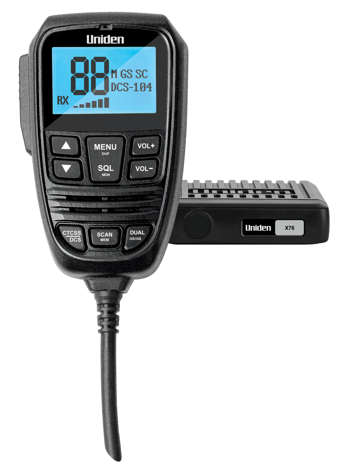 Uniden X76 Mini Compact UHF CB Mobile Radio