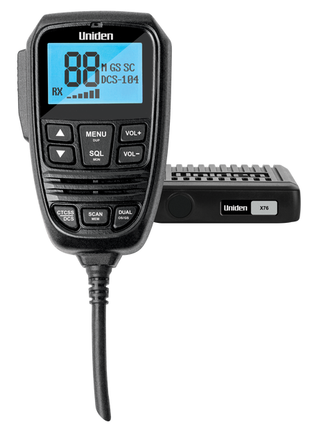 Uniden X76 Mini Compact UHF CB Mobile Radio
