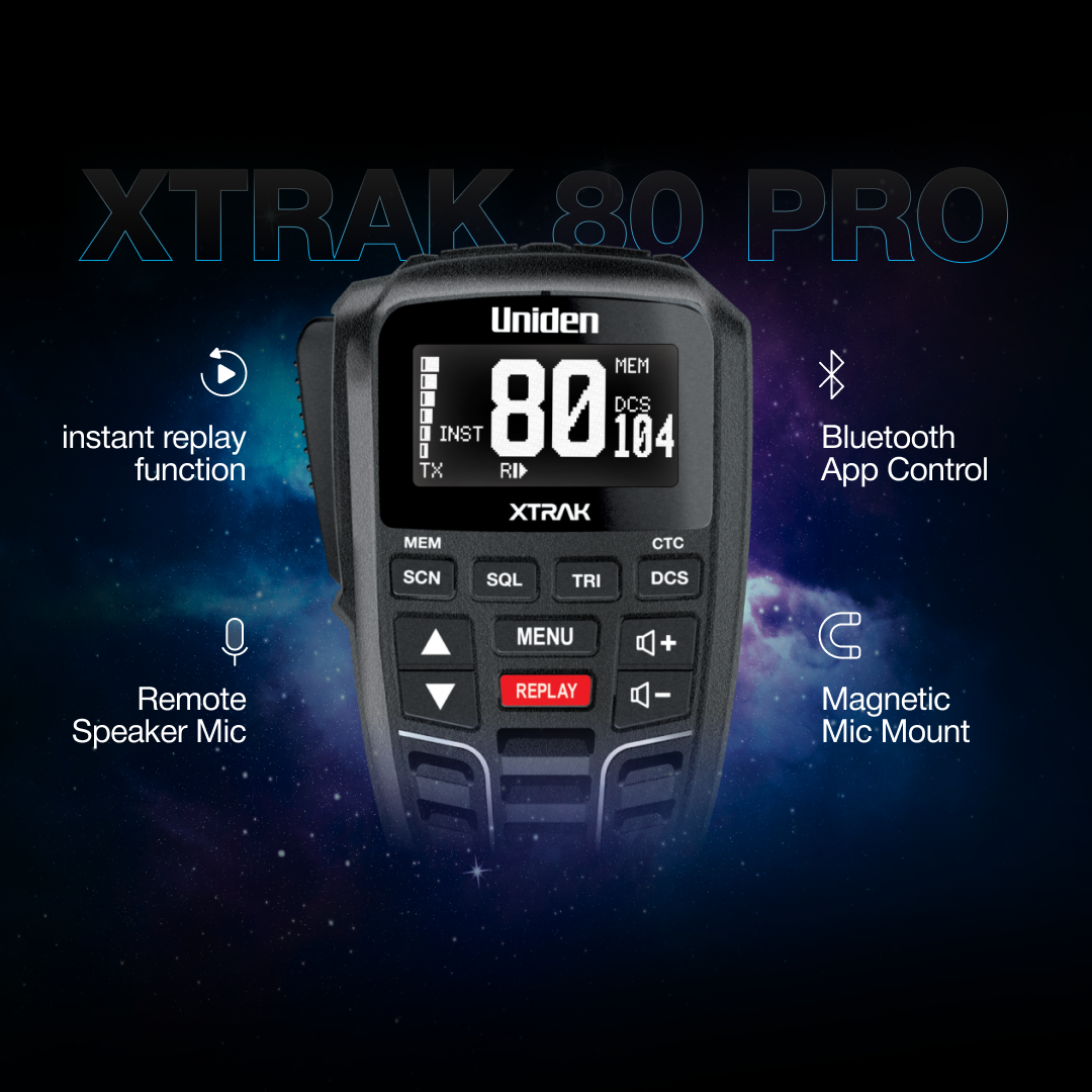 Uniden XTRAK 80 PRO Smart UHF Radio