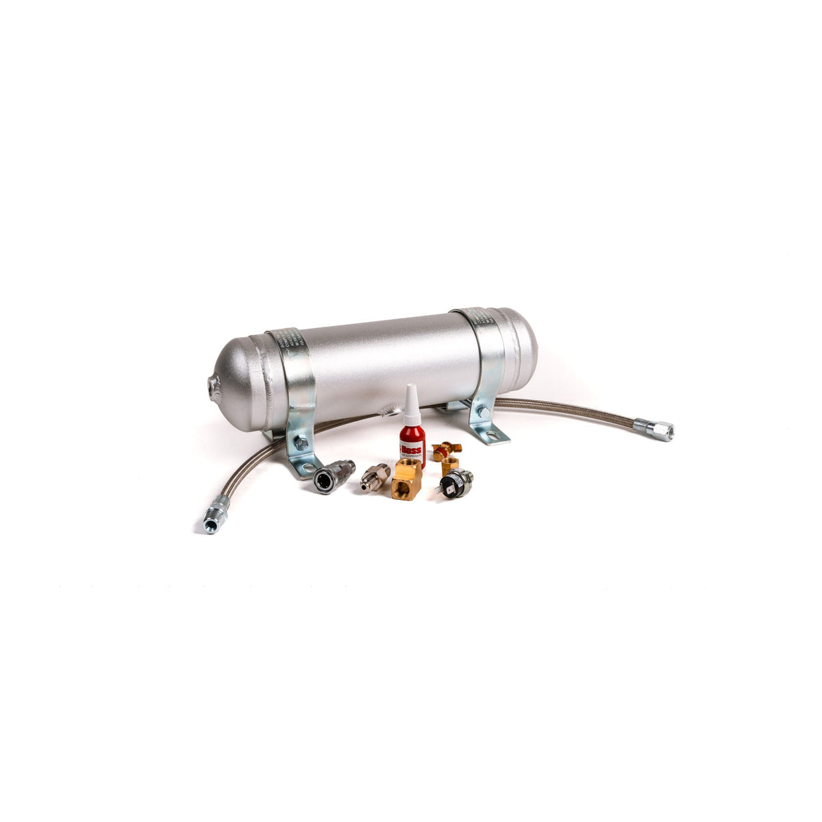 1 Gallon 3ltr 3 Port Aluminium Air Tank Complete - Boss Air Suspension