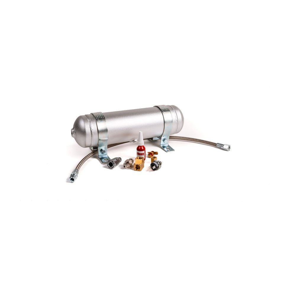 1 Gallon 3ltr 3 Port Aluminium Air Tank Complete - Boss Air Suspension